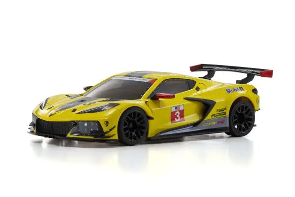 KYOSHO MINI-Z MR-03W-MM CHEVROLET® CORVETTE® C8.R yellow body MZP244Y