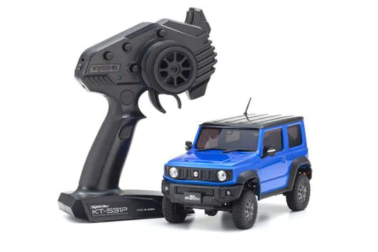 Kyosho Radio Controlled Electric Powered Crawling car MINI-Z 4×4 Series Ready Set Suzuki Jimny Brisk Blue Metallic 32523MB