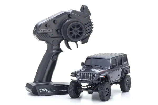 Kyosho Radio Controlled Electric Powered Crawling car MINI-Z 4×4 Series Readyset JeepⓇ Wrangler Unlimited Rubicon Granite Crystal Metallic 32521GM