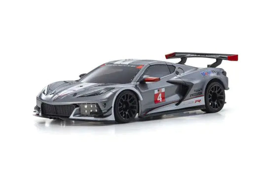 KYOSHO MINI-Z  MR04W-MM CHEVROLET® CORVETTE® C8.R Gunmetal / White Body MZP244GMW