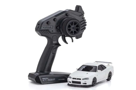 Kyosho MINI-Z AWD NISSAN SKYLINE GT-R R34 V.specⅡNür White 32629W