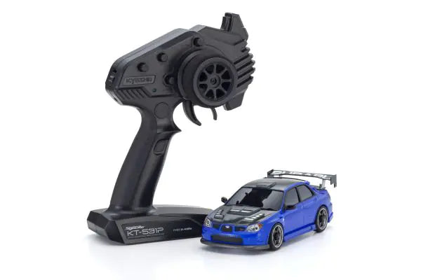 KYOSHO MINI-Z AWD SUBARU IMPREZA with Aero kit and CFRP hood Metallic Blue 32653BL