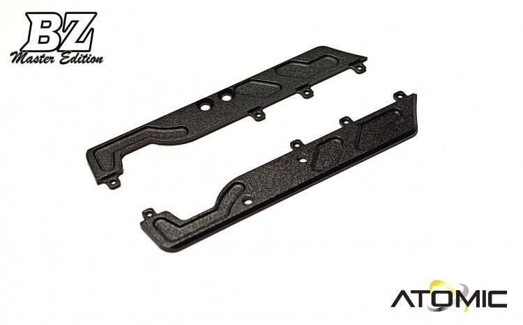 ATOMIC BZ5 Alu. Side Wing (1 pair)(Black)  Aluminium Side Wing for BZ5, BZ Master chassis BZ5-UP06-K