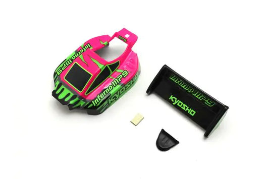 Kyosho mini-z buggy Body Set (INFERNO MP9 TKI3/Pink/Green) MBB03PGR