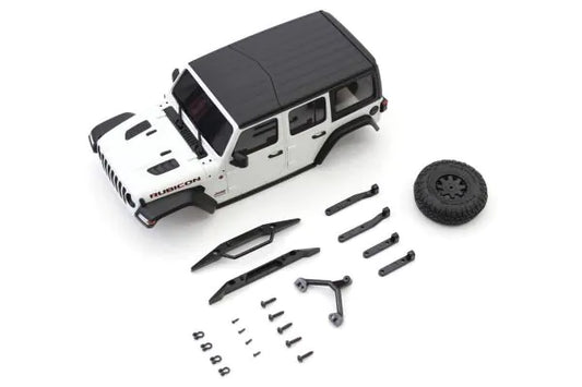 kyosho Mini-z 4x4 MX-01 JEEP WRANGLER RUBBICON White Body MXB01W