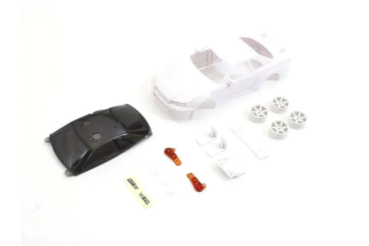 Kyosho Mini-z NISSAN SKYLINE GT-R V-spec (R34) White Body Set (w/Rim for AWD) MZN206