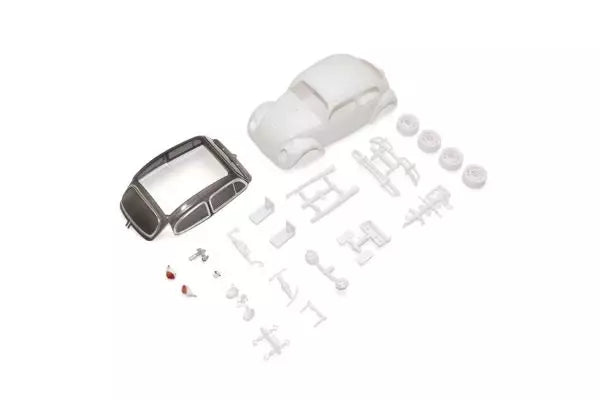 KYOSHO MINI-Z VW Beetle 1966 Model White Body set (w/rims) MZN240