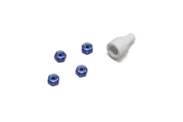 Kyosho Mini-z Color Nylon Nut Bule MZW13BL