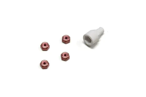 Kyosho Mini-z Color Nylon Nut Red MZW13R