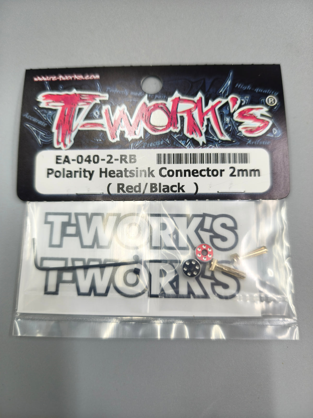 T-works 2 mm Polanity Heatsink comnector EA-040-2-RB