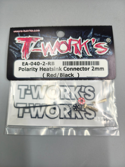 T-works 2 mm Polanity Heatsink comnector EA-040-2-RB