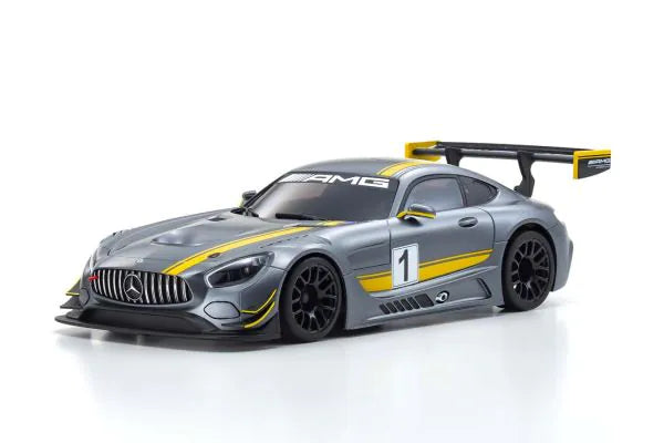 Kyosho MR-03 RWD Mercedes-AMG GT3Gray/Yellow Body MZP247GY